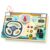 Busy Board Montessori Toys for 1 2 3 Year Old, Wooden Toddler Sensory Toy Busy Board with LED Lights Sound Switch, Toddlers Activity Travel Toy, Steering Wheel Toddler Toys Christmas Gift for Boy Girl