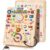 Busy Board with 19 LED Light Switches, Montessori Toys for 1 2 3 Years Old, Wooden Sensory Board, Toddlers Activity Travel Toys for 1 2 3 Year Old Boy & Girl Birthday Gift (Big School)