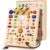 Busy Board with 19 LED Light Switches, Montessori Toys for 1 2 3 Years Old, Wooden Sensory Board, Toddlers Activity Travel Toys for 1 2 3 Year Old Boy & Girl Birthday Gift (Big)