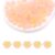 BUXIMN 100PCS Glass Bellflower Beads for Jewelry Making Craft (Pink Yellow)