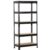 BXCHCEYG 5-Tier Boltless Adjustable Steel Storage Shelf Unit, 1930 LBS Heavy Duty Shelving With Board For Garage Kitchen Office Balcony, Black