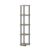 BXCHCEYG 5-Tier French Oak Corner Bookcase, Freestanding Open Vertical Storage Shelving Unit, Multipurpose Display Organizer For Bedroom Living Room Home Office