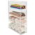 byepica Acrylic Clear Organizer, Transparent Desktop Storage Box with Four Tier Drawers, Stackable Design for Desk Stationery, Office Supplies, Cosmetic Makeup, Home and Office, 6.9 x 2.4 x 9.6 in