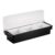 byepica Condiment Server with Lid, 3 Compartment Fruit Tray Organizer, Cocktail Garnish Container with Handles, Plastic Bar Caddy for Bar Countertop, 19.5 x 6.3 x 3.7 in, for Garnishes and Fruits