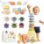 BYFWH Baby Stacking Toy for Toddler 1-3, Toddler Nesting Cup Shape Sorter for Infant 12-18 Month, 4 in 1 Kids Learning Stackable Block for Sand & Bath, Birthday Gift for Girls Boys 1 2 3