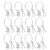 Cabilock 12pcs Music Themed Keychain Set Featuring Silver Metal Drum Pendants, Resistant to Fading Multi-purpose Accessories as Graduation Souvenirs or Bag Charms for Drum Enthusiasts