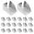 Cabilock 30pcs Adjustable Iron Shelf Clips for Wood and Metal Shelves, Heavy Duty Bracket Supports Pressfit Design, Polished and Deburred Edges, for Document Organization in Office