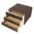 Cabilock Solid Wood Desktop Drawer Organizer Vintage Retro Desk Drawer Box with Pull Ring Wooden Table for Office Supplies School Organizer Home Desk Storage 10.03 X 9.64 X 6.49 in