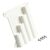 Cable Tie Organizer ABS Wall Mounted Rack with Open, White