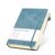 CAGIE Notebook A5 Diary Stylish Notebook 320 Pages Hardcover Classic Notebook with Pen Holder Business 100gsm Ink Resistant Paper for Adults Girls Travel Diary Work Gift with Elastic Band Blue