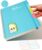 CAGIE Spiral Notebook 8.5 x 11 Lined Journal Notebook 7mm College Ruled 80 Sheets, 1 Subject A4 Hardcover Spiral Notebook for School Work and Notes with Multicolor Stickers, Blue