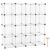 C&AHOME Cube Storage Organizer, 16-Cube Shelves Units, Plastic Storage Cubes, DIY Closet Organizer, Modular Closet Storage Shelves Ideal for Home, 48.4″ L × 12.4″ W × 48.4″ H Transparent SUM3016W