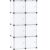 C&AHOME Cube Storage Organizer with Doors, 8-Cube Shelf, Closet Cabinet, DIY Plastic Modular Bookshelf, Storage Shelves Ideal for Bedroom,Living Room,24.8″ L × 12.4″ W × 48.4″ H White USBTM3008B-DOOR