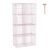 C&AHOME Wire Cube Storage, 8 – Cube Organizer Metal C Grids, Modular Shelves Units, Closet Organizer, Ideal for Home, Office, Living Room, 24.8″ L x 12.4″ W x 48.4″ H, Pink UWCS3008P