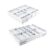 CAIFAP Multilayered Folding Drawer Organizers for Makeup, Jewelry, Expandable Desk Organizers Utensil Tray Drawer Organizers