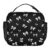 Caikeny Kids Lunch Bag White Bow Black Bows Insulated Lunch Box for Boys Girls Coquette Portable Reusable Lunch Tote Bag with Water Bottle Holder