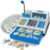 Calculator Cash Register – 103 Pcs Toy Cash Register, Store Set with Microphone, Credit Card and Banking for Kids, Early Math Skills Toys Gifts for 3, 4, 5, 6 7 8+ Years Old Boy Girl