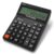 Calculators Desktop,Solar Desk Calculator with Large 2 Line Display, Basic Calculator with Big Button, 4 Function Calculator for Business, Students, Office Supplies (Black)