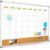 Calendar Whiteboard for Wall, 36″ x 24″ Dry Erase Monthly White Board