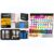 Caliart 176PCS Art Supplies Sketching Kit, 52 Colors Acrylic Paint Set 4 Brushes