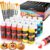 Caliart 24 Colors Acrylic Paint Set with 12 Brushes