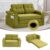 Calivox Convertible Sofa Bed, 2-in-1 Fold Out Floor Couch with Pillows