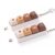 Calvexa 2 Pcs Coffee Keyboard Fidget Clickers, 4-Key Silent & Clicky Fidget Toys with Keychain, Mechanical Switch Sensory Desk Accessories for Adults