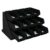 Cambro Versa – Self Serve Condiment and Utensil Bin – 12 Storage Bins – Ideal for Food and Coffee Condiments (Black)