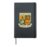 Campfire & Compass Adventure Shield Hardcover Journal, Black