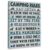 Camping Rules Nap Often Wall Decor,Camping Canvas Art Prints Paitings for Campsite Cabin Rv Bar Home Room,Gifts Lover Camper 12×16 inch
