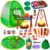 Camping Set Toys with Pop up Play Tent Indoor Outdoor Pretend Camping Playset for Toddlers Kids Boys Girls 3-5 Years Old