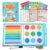 CANHAKELA Magnetic Fraction Tiles and Circles, Educational Puzzle Math Manipulatives for Elementary Kids, Montessori Learning Playbook