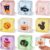 Canscci 8 Pack Halloween Cube Squishy Squeeze Toy Stress Relief Fidget Toys
