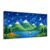 Canvas Wall Art Prints Same Creation Mountain Christian Snow Capped Mountains Blue Lake Large Framed Artwork Wall Paintings Pictures Posters 24″x48″ Home Decor for Living Room Office Bedroom