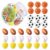 Capoda Classroom Reward Jar for Kids 30 Pcs Sports Stress Balls with Plastic Jar and Stickers Small Sports Balls Behavior Classroom Management Tool for Teacher Educational and Learning Activities