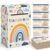Capoda Teacher Mailbox with 50 Pcs Note Cards Boho Classroom Mail Box Encouragement Cards Rainbow Social Emotional Learning Systems School Positive Students Reward Activities Tools(Blue)
