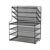 CAQYPVH 7 Desk File Organizer with Side Baskets Slanted 7-Tier Paper Sorter Stepped Mail File Sorter Tray for Professionals, Students, Classroom, 7-Tier Mesh File Organizer