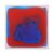 CAQYPVH Children Sensory Pad Liquid Mat Interactive Hydraulic Tile for Steps and Touch Textured Sensory Pad with Anti Slip Backing Suitable for playrooms, Blue + Red, 30 30cm