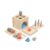 CAQYPVH Shape Sorter with Interchangeable Boards Child-Centered Shape Sorting Cube Educational Wooden Activity Cube for Young Children