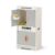 CAQYPVH Wooden Play Refrigerator Realistic Toy Fridge with Shelves Modern Play Fridge for Young Children, Playroom, Daycare, Classroom