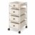 Carbon Steel Kitchen Cart, 4-Tier Rolling Cart, Minimalist Storage Cart