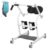 Carbon Steel Patient Transfer Lift Chair Sit to Stand Assist Mobility Aid with Rotatable Seat Soft Sponge Padding for Elderly Home Care & Medical Rehabilitation