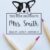 Cardigan Welsh Corgi Belongs to Teacher Stamp, Duo Hand Mount