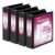 Cardinal Performer 3-Ring Binders, 2″, Non-Locking Slant-D Rings, 540-Sheet Capacity, ClearVue Presentation, Non-stick, PVC-Free, Black, 4-Pack (27501)