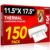 CAREGY 150 Pack Laminating Sheets, Hold 11 x 17 Inch Sheet, 3 Mil Clear Thermal Laminating Pouches 11.5 x 17.5 Inch Lamination Sheet Paper for Laminator, Round Corner