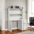 Cargo White Finish Writing Desk W/Hutch