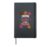 Caring About Other People Is Not Political Floral Hardcover Journal, Black