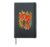 Carnotaurus Dinosaur Kids Colorful Paleontology Fossil Fan Hardcover Journal, Black