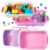Carolart 3 Pack 12.8 Inch Plastic Storage Bins, Stackable Sensory Bin