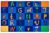 Carpets for Kids 5512 A to Z Animals Literacy Classroom Seating Rug 7ft 6in x 12ft Rectangle Blue